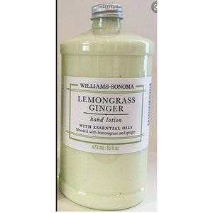 Williams Sonoma Hand Lotion Essential Oils Lemongrass Ginger